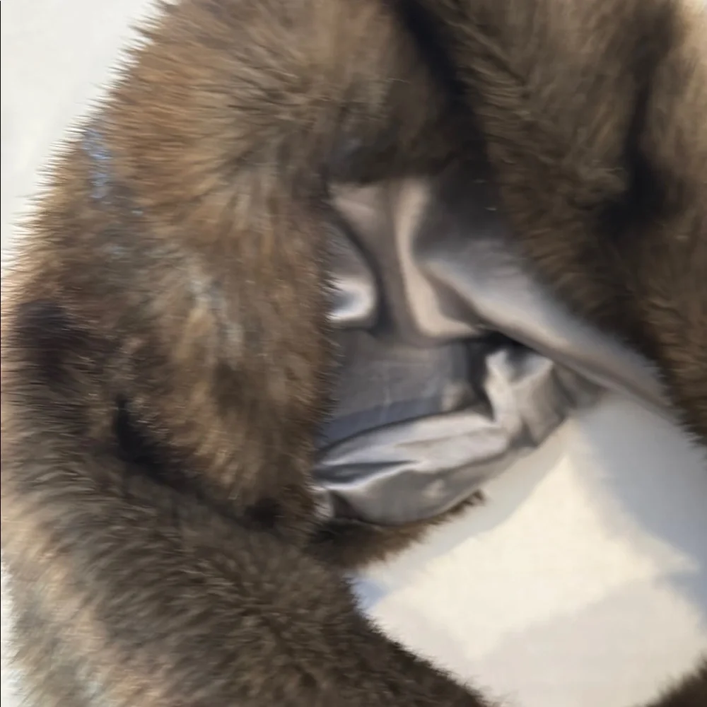 Stevie Mac Luxurious Brown Faux Fur Stole - Picture 8 of 8